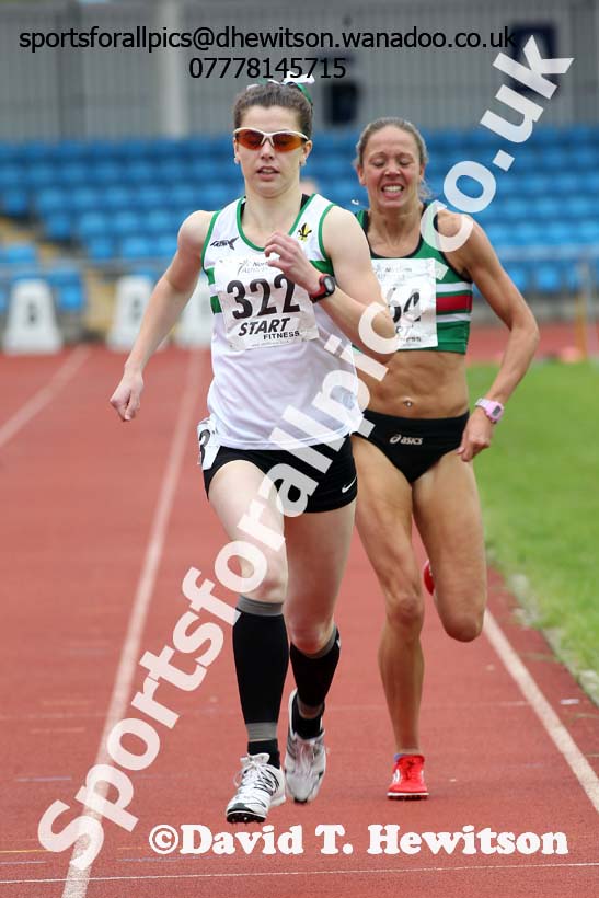 Womens  senior 800 metres, Northern Senior and Under-20s Track and Field Champs., Manchester. Photo: David T. Hewitson/Sports for All Pics